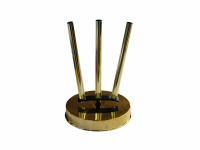 art. 210-LUX Base diametro 270 acciaio inox lux a 3 posti per aste diam. 22 mm.jpg